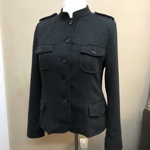 Banana Republic gray wool blazer size 12
